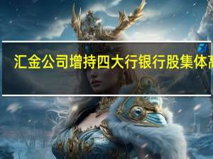 汇金公司增持四大行 银行股集体高开