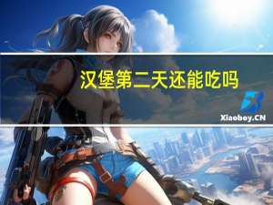 汉堡第二天还能吃吗
