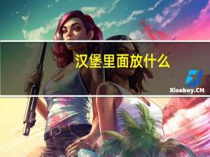 汉堡里面放什么