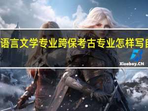 汉语言文学专业跨保考古专业怎样写自我介绍