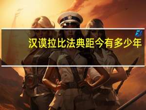 汉谟拉比法典距今有多少年