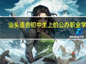 汕头适合初中生上的公办职业学校