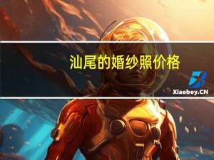 汕尾的婚纱照价格