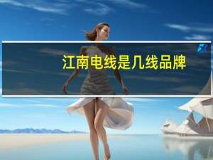 江南电线是几线品牌