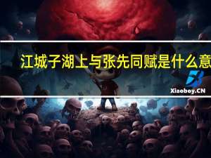 江城子湖上与张先同赋是什么意思