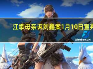 江歌母亲诉刘鑫案1月10日宣判　