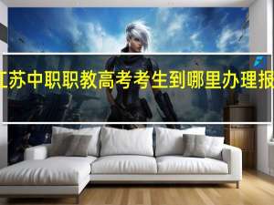 江苏中职职教高考考生到哪里办理报名手续？