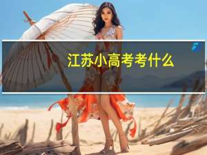 江苏小高考考什么