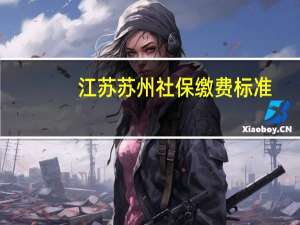 江苏苏州社保缴费标准