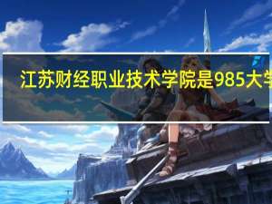 江苏财经职业技术学院是985大学吗