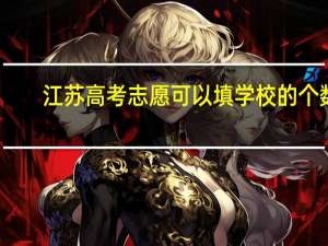 江苏高考志愿可以填学校的个数