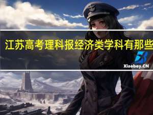 江苏高考理科报经济类学科有那些学校
