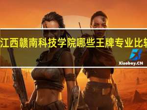 江西赣南科技学院哪些王牌专业比较厉害