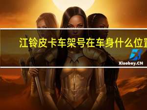 江铃皮卡车架号在车身什么位置（江铃皮卡车）