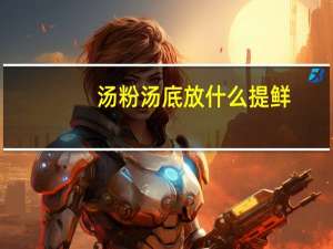 汤粉汤底放什么提鲜（汤粉）