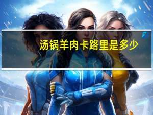 汤锅羊肉卡路里是多少