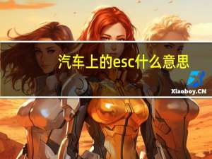 汽车上的esc什么意思