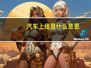 汽车上线是什么意思