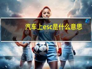 汽车上esc是什么意思