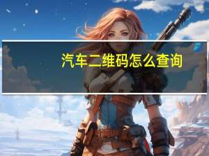 汽车二维码怎么查询