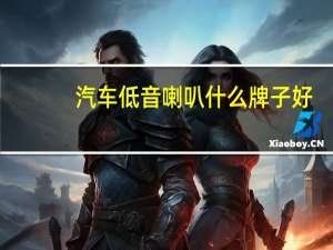 汽车低音喇叭什么牌子好