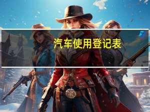 汽车使用登记表