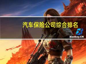 汽车保险公司综合排名