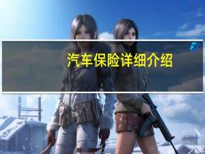 汽车保险详细介绍