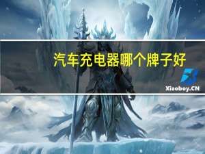 汽车充电器哪个牌子好