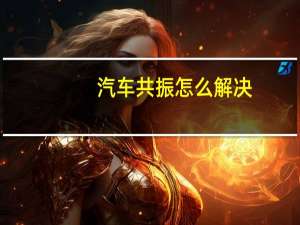 汽车共振怎么解决