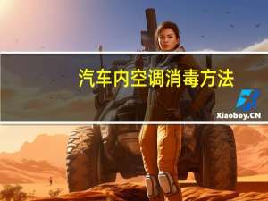 汽车内空调消毒方法