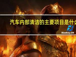 汽车内部清洁的主要项目是什么