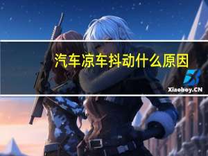 汽车凉车抖动什么原因