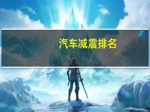 汽车减震排名