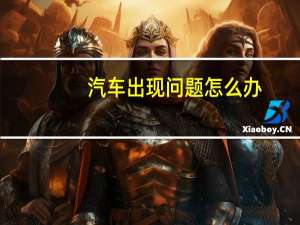汽车出现问题怎么办