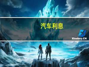 汽车利息
