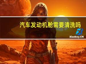 汽车发动机舱需要清洗吗