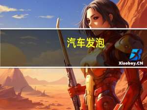 汽车发泡