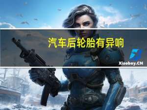 汽车后轮胎有异响