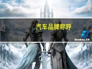 汽车品牌称呼