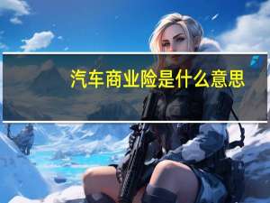 汽车商业险是什么意思