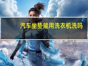 汽车坐垫能用洗衣机洗吗