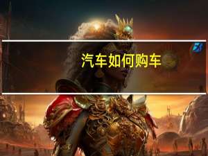 汽车如何购车
