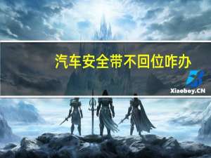 汽车安全带不回位咋办