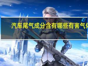 汽车尾气成分含有哪些有害气体