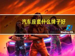 汽车座套什么牌子好