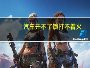 汽车开不了锁打不着火