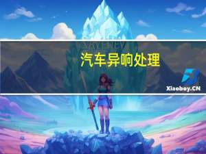 汽车异响处理