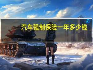 汽车强制保险一年多少钱