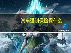 汽车强制保险保什么